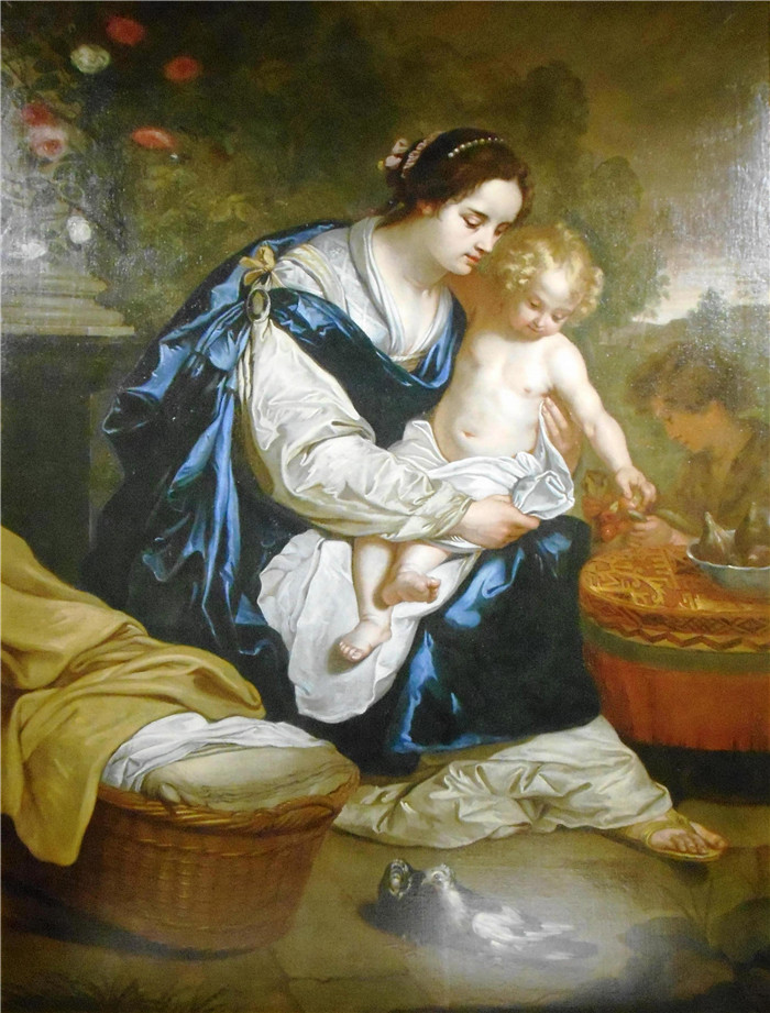《鸽子圣母》亚伯拉罕·詹森斯（Abraham Janssens）画作-La Vierge aux tourterelles