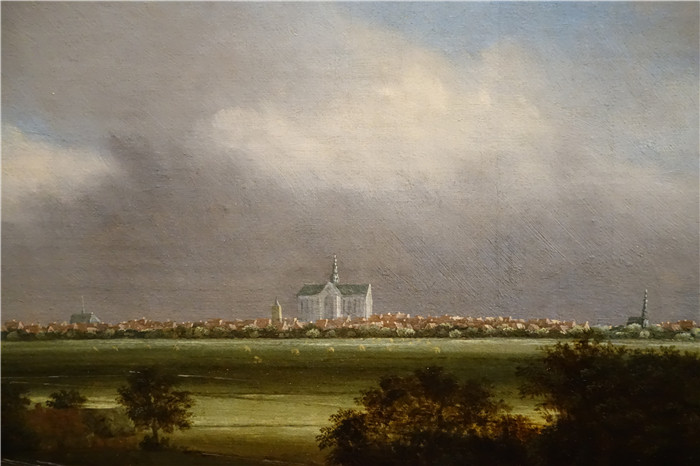 扬·范·凯塞尔 (Jan van Kessel)的画作-哈勒姆附近的漂白场详图2