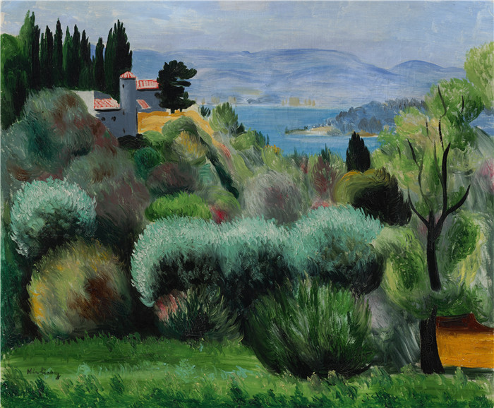 莫伊斯·基斯林（Moïse Kisling）的画作-普罗旺斯Provence