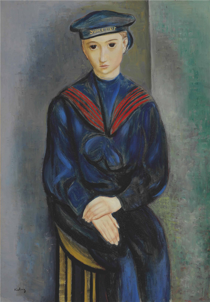 莫伊斯·基斯林（Moïse Kisling）的画作-米豪餐厅 maitre michaux