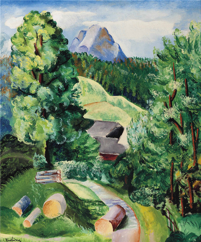 莫伊斯·基斯林（Moïse Kisling）的画作-景观paysage