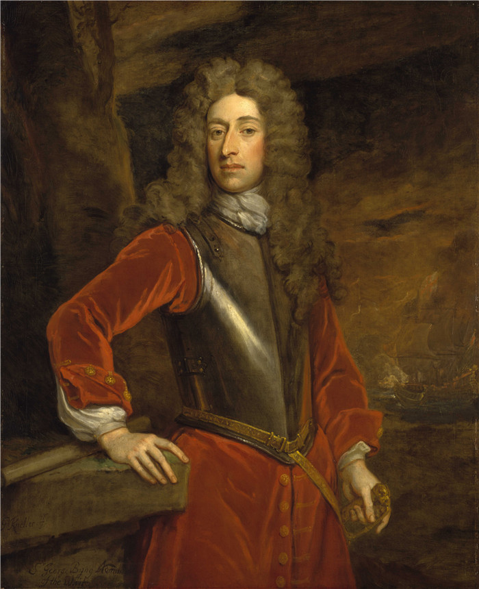 戈弗雷·克内勒（Godfrey Kneller）油画-乔治·拜恩George Byng 