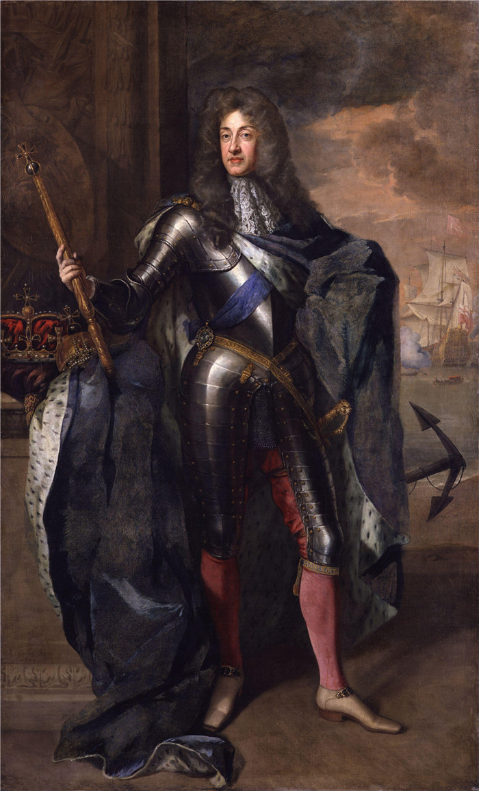 戈弗雷·克内勒（Godfrey Kneller）油画-国王詹姆斯二世King James II by Sir Godfrey Kneller
