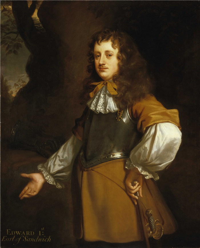 彼得·莱利(Peter Lely)画作-爱德华·蒙塔古,第一代三明治伯爵