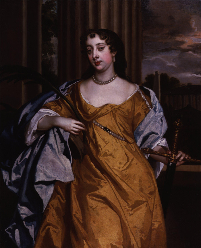 彼得·莱利(Peter Lely)画作-芭芭拉·帕尔默(娘家姓维利尔斯),克利夫兰夫人Barbara Palmer (née Villiers)