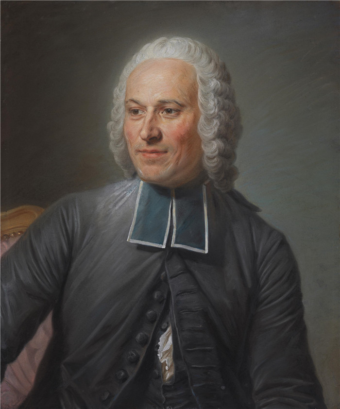 莫里斯·昆汀·德拉图尔（ Maurice Quentin de La Tour）画作-Abbé Nollet   HUW 5