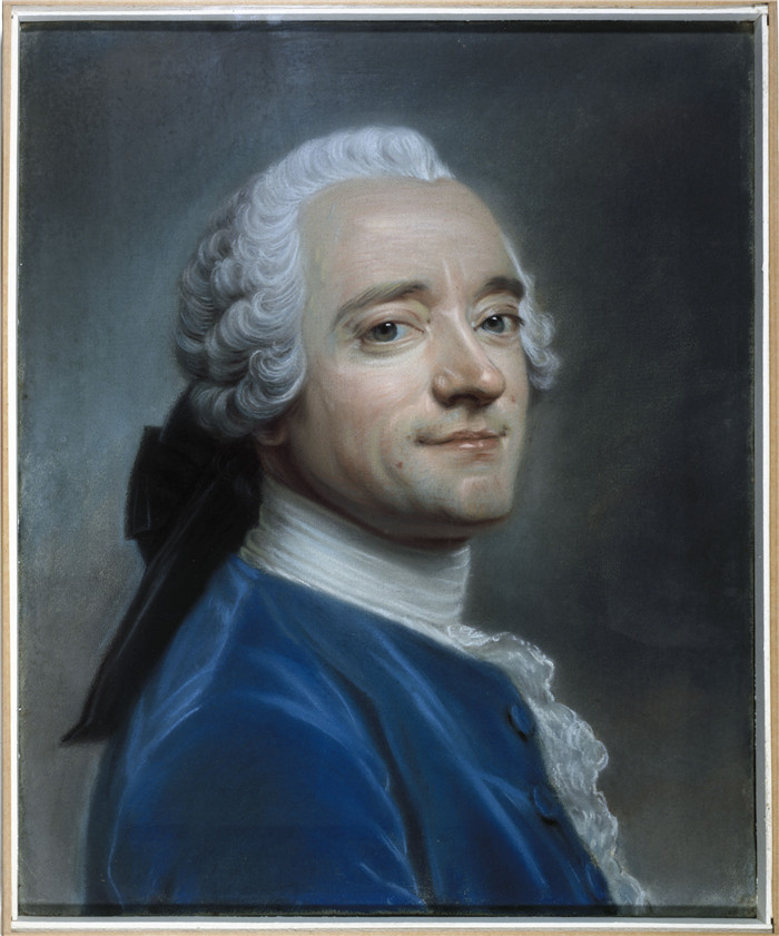 莫里斯·昆汀·德拉图尔（ Maurice Quentin de La Tour）画作-自画像