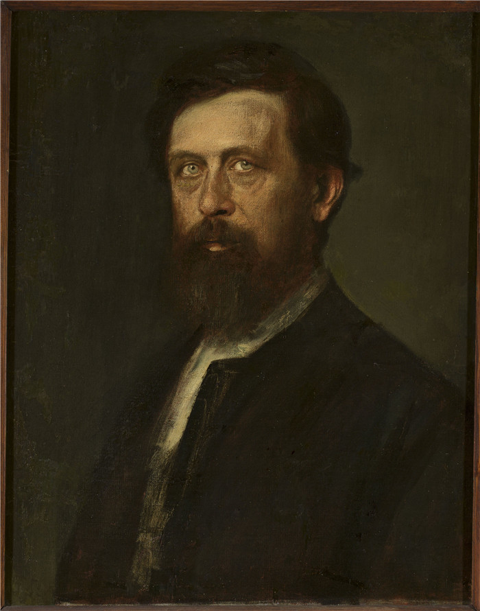 弗朗茨·冯·伦巴赫(Franz von Lenbach)的画作-阿诺德·博克林Portrait of Arnold Bocklin