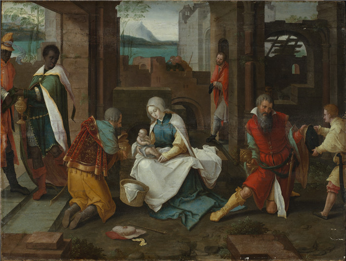 卢卡斯·范·莱登(Lucas van Leyden)作品-崇拜的圣三王