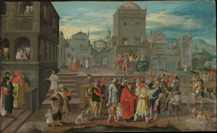 卢卡斯·范·莱登（Lucas van Leyden）作品-基督呈现给人民