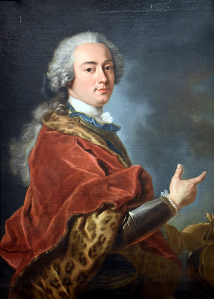 让-巴蒂斯特·范洛（Jean-Baptiste van Loo）画作-弗朗索瓦·梅尔基奥尔·克劳德肖像