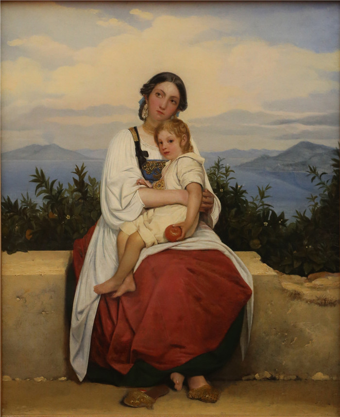 利奥波德·罗伯特（Léopold Robert）的画作-路易·普罗西丹 Louis  Procidanerin 1826