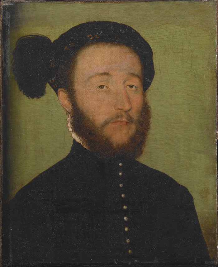 柯奈·德·里昂(Corneille de Lyon)画作-肖像Portrait of René du Puy du Fou
