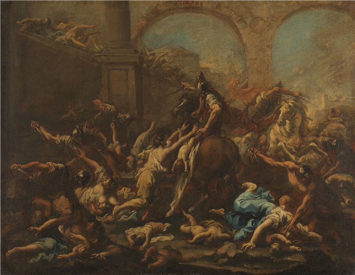 《伯利恒儿童谋杀案》亚历山德罗·麦格纳斯科（Alessandro Magnasco）画作-De kindermoord te Bethlehem