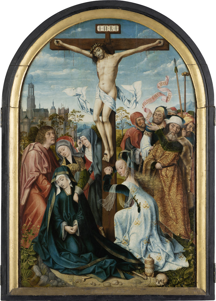 《基督被钉十字架》法兰克福大师（Master of Frankfurt）的画作-The Crucifixion of Christ (SM 715a)