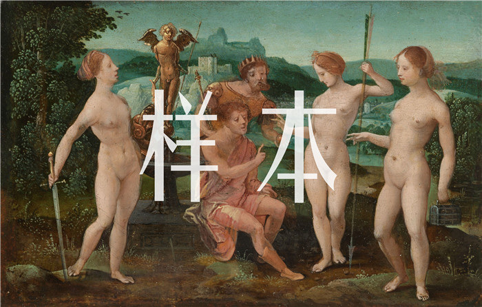 《巴黎的审判》女性半身大师（Master of the Female Half-Lengths）的画作-Het oordeel van Paris
