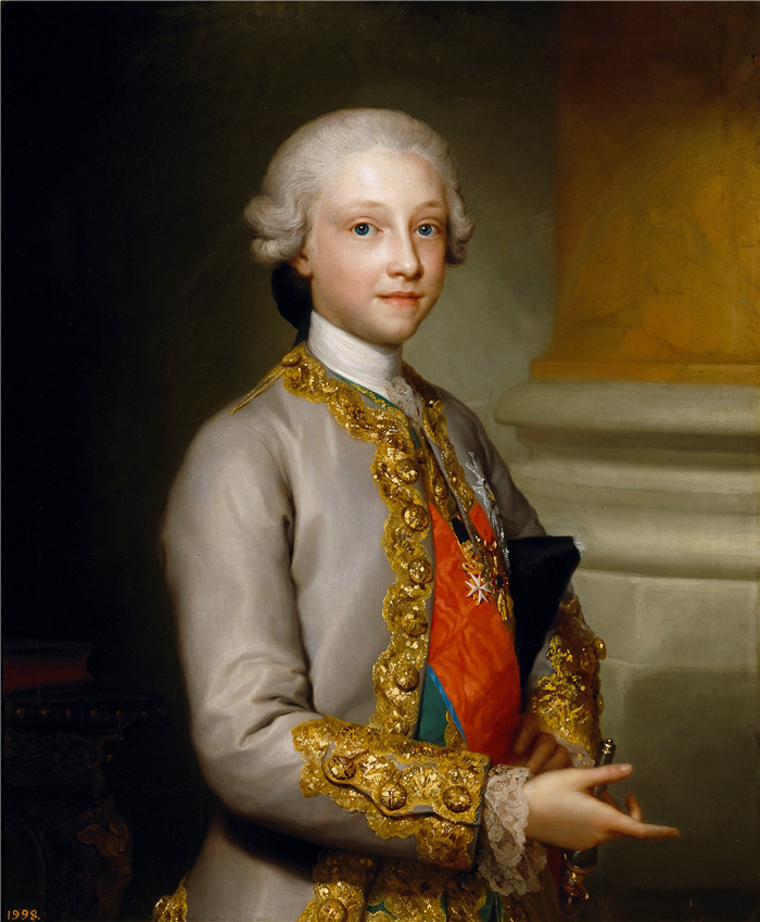 《加布里埃尔·德·波旁》安东·拉斐尔·蒙斯(Anton Raphael Mengs)油画-Gabriel of Bourbon