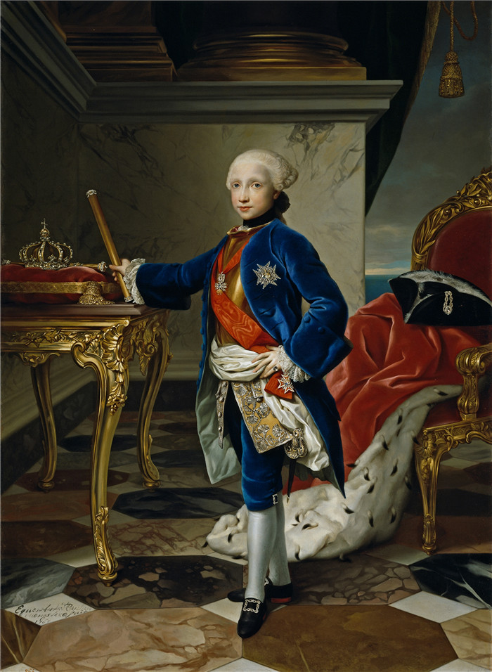 《费迪南德四世》安东·拉斐尔·蒙斯(Anton Raphael Mengs)油画-Ferdinand IV at age nine