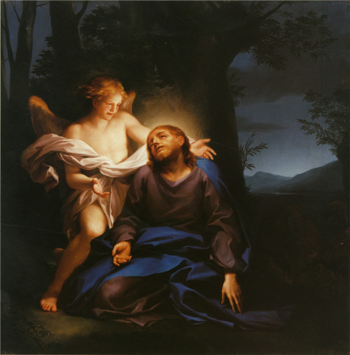 《克里斯图斯·伊姆·奥尔伯格》安东·拉斐尔·蒙斯(Anton Raphael Mengs)油画-Christus im Ölberg