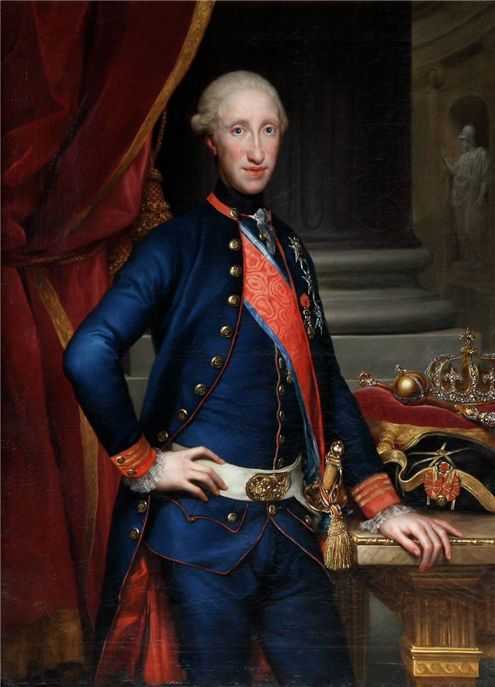 《费迪南德四世》安东·拉斐尔·蒙斯(Anton Raphael Mengs)油画-Ferdinand IV of Naples, Royal Palace of Madrid