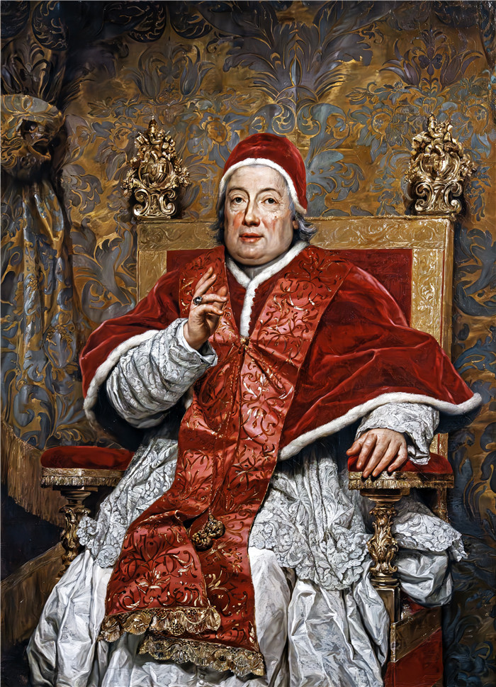 《教皇克莱门特十三世》安东·拉斐尔·蒙斯(Anton Raphael Mengs)油画-Pope Clement XIII