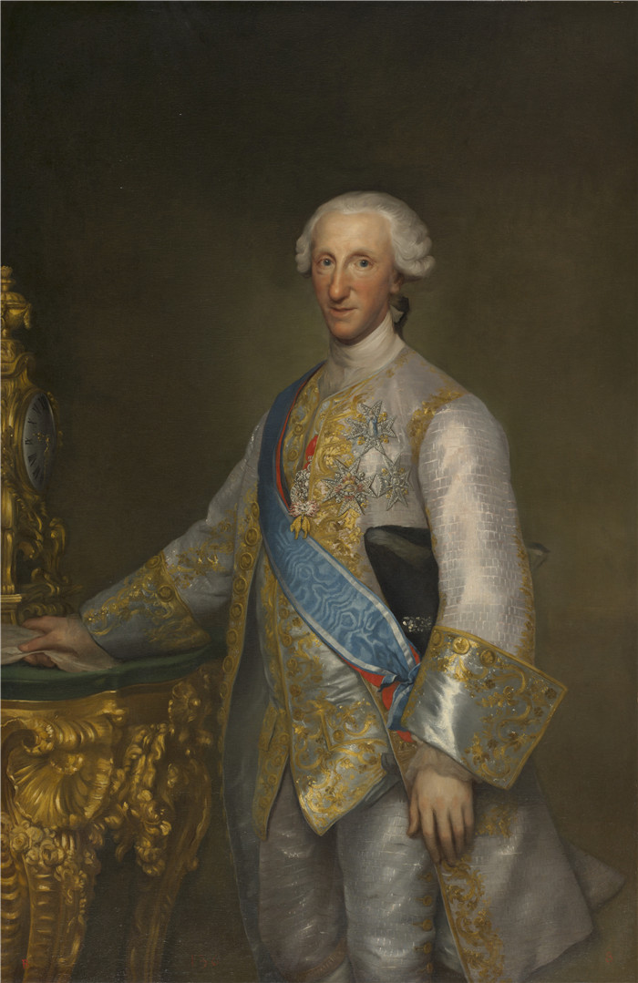 《唐·路易斯·德·博尔邦肖像》安东·拉斐尔·蒙斯(Anton Raphael Mengs)油画-   Portrait of Infante Don Luis de Borbon