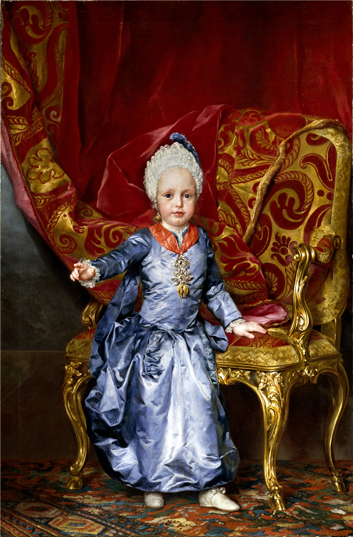《弗朗茨·约瑟夫·卡尔大公》安东·拉斐尔·蒙斯(Anton Raphael Mengs)油画-Archduke Franz Joseph Karl (1770)