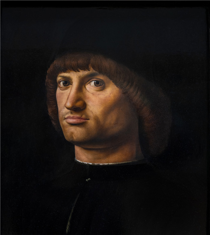 《男人肖像》安东内洛·达·墨西拿 (Antonello da Messina)作品-Portrait of a Man