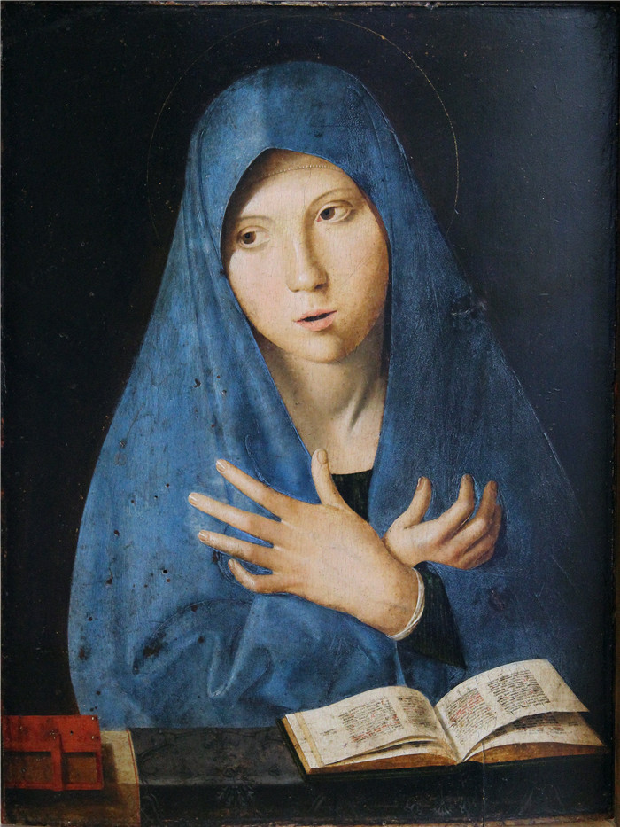 《宣讲的玛丽》安东内洛·达·墨西拿 (Antonello da Messina)作品-Die Maria der Verkündigung 1473