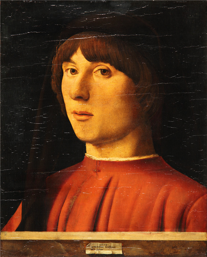 《男人肖像》安东内洛·达·墨西拿 (Antonello da Messina)作品-Portrait of a Man