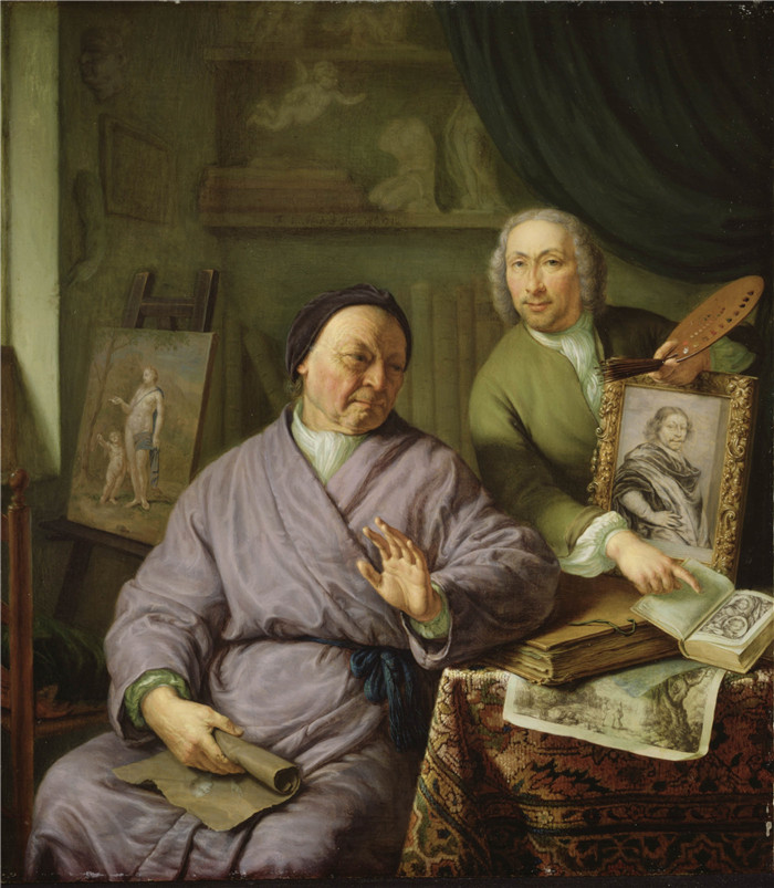 小弗兰斯·范·米埃里斯(Frans van Mieris)画作-年轻人the Younger