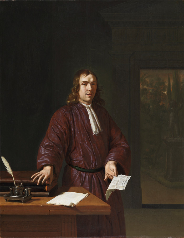 《塞缪尔·范·阿克肖像》威廉·范·米埃里斯(Willem van Mieris)的画作-Portrait of Samuel van Acker