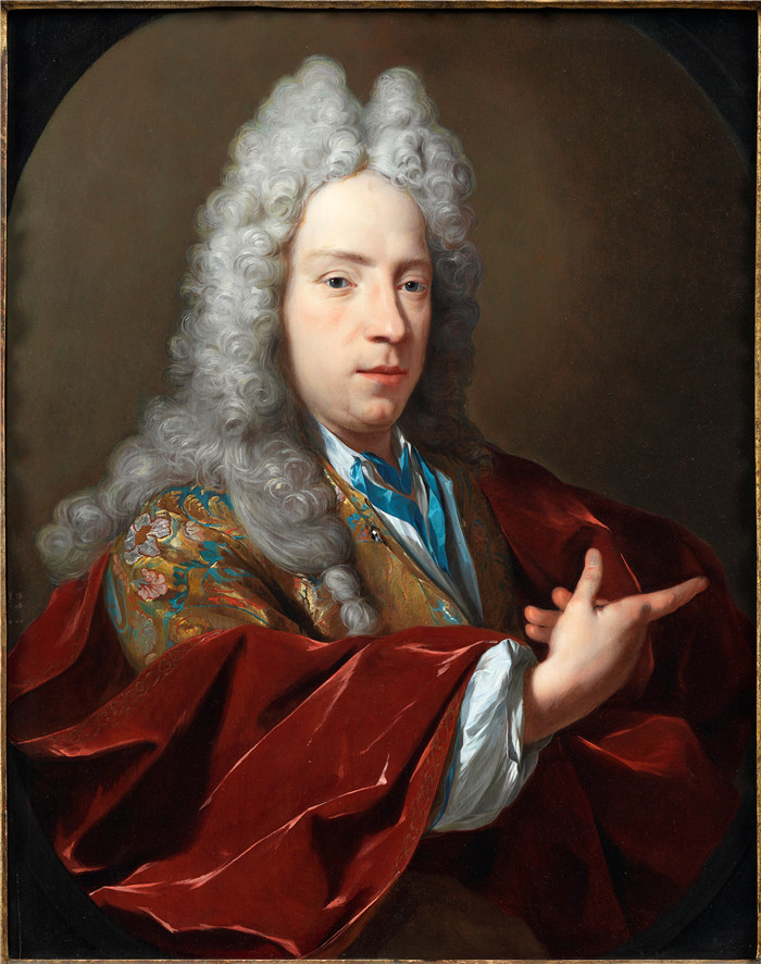 《一个陌生人的肖像》希罗尼穆斯·范德米吉(Hieronymus van der Mij)的画作-Portrait of an unknown man