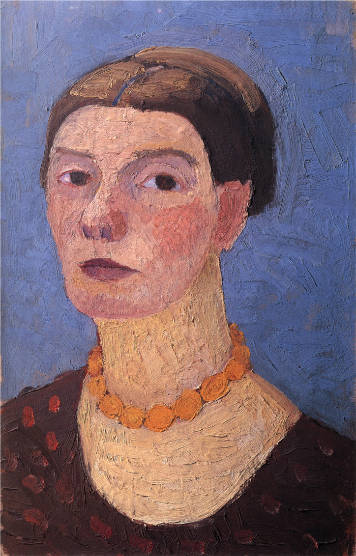 保拉·莫德松-贝克尔（Paula Modersohn-Becker）油画-自画像Self portrait