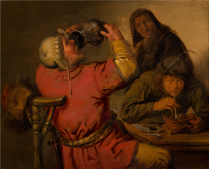 《五感,味道》扬·米恩斯·莫莱纳尔(Jan Miense Molenaer)油画-The Five Senses, Taste - 576