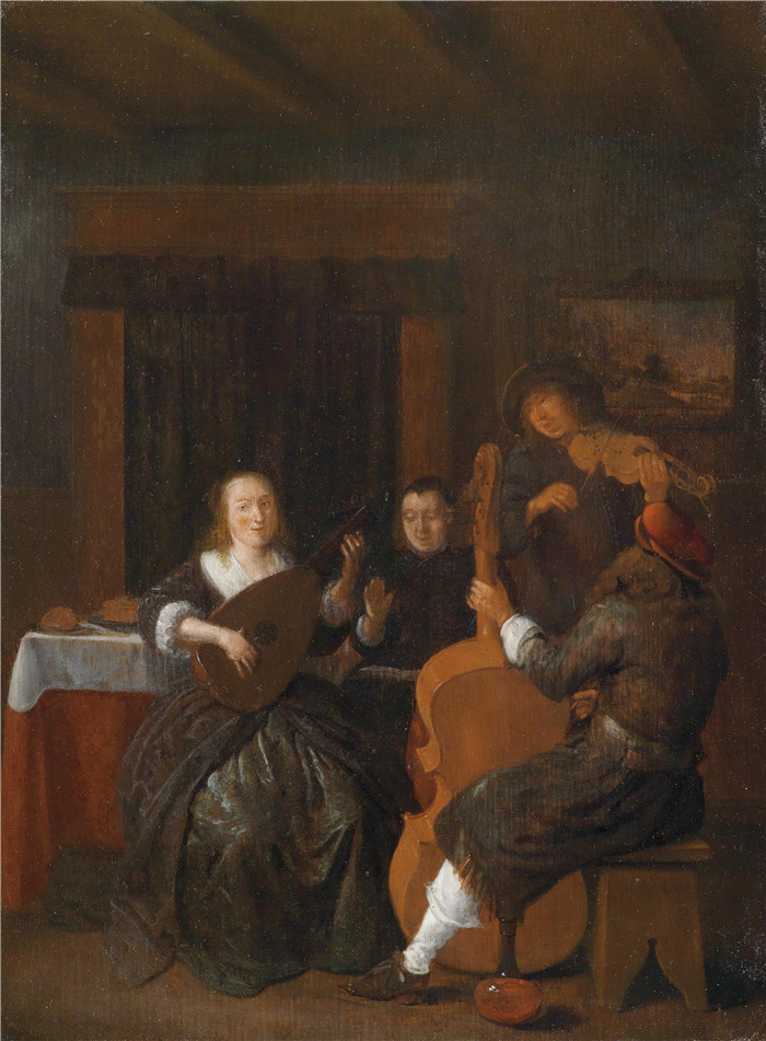 《音乐会》扬·米恩斯·莫莱纳尔（Jan Miense Molenaer）油画-Das Konzert