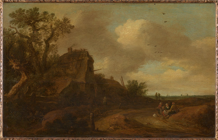 《农场景观》彼得·德·莫林(Pieter de Molijn)的画作-Landschap met boerderij