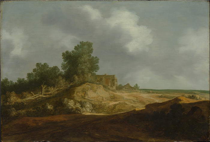 《带小屋的景观》彼得·德·莫林（Pieter de Molijn）的画作-Landscape with a Cottage