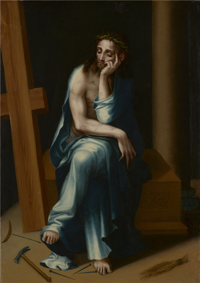 路易斯·德·莫拉莱斯（Luis de Morales）作品-悲伤的人Man of Sorrows