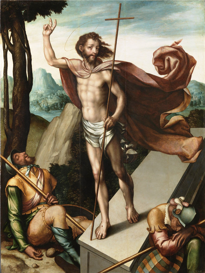 《基督的复活》路易斯·德·莫拉莱斯（Luis de Morales）作品-La Resurrección, de Luis de Morales (Museo del Prado)