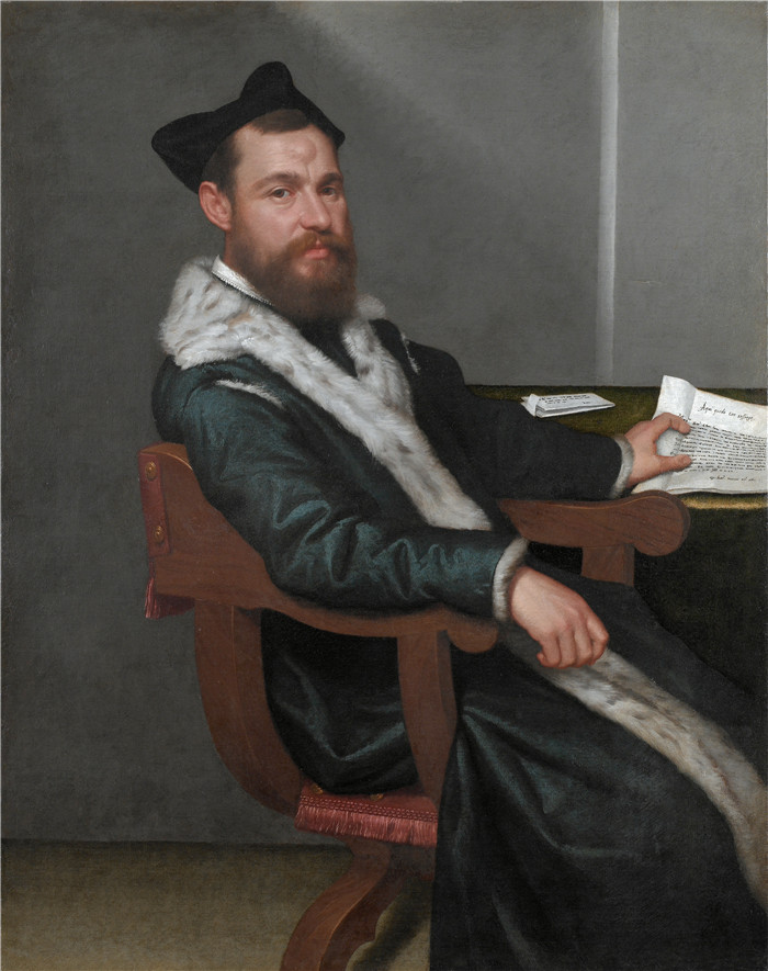 《法官》乔瓦尼·巴蒂斯塔·莫罗尼(Giovanni Battista Moroni)的画作-The magistrate