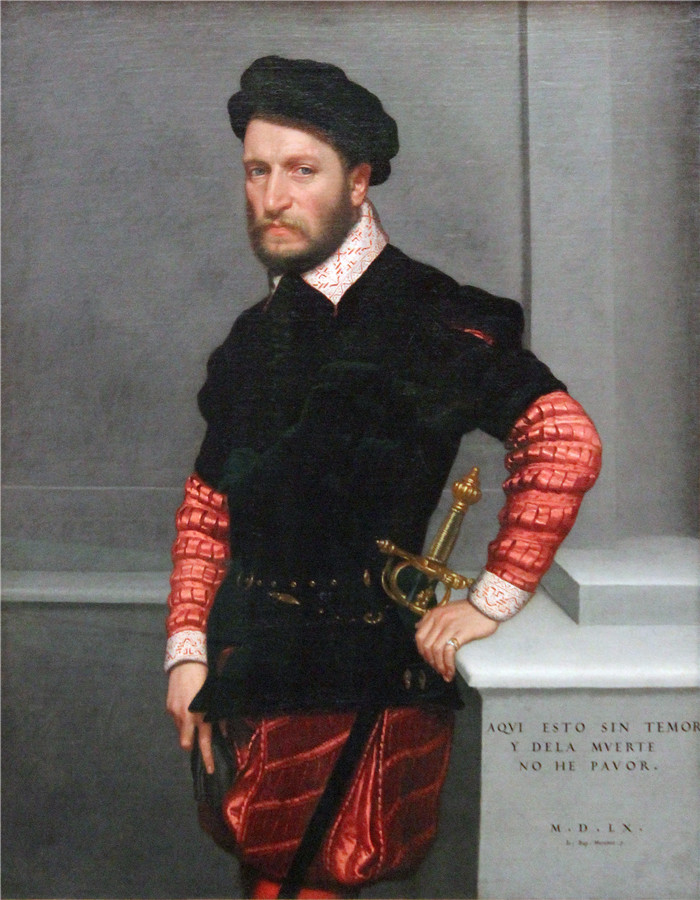 乔瓦尼·巴蒂斯塔·莫罗尼(Giovanni Battista Moroni)的画作-加布里埃尔·德拉奎瓦,阿尔伯克基公爵