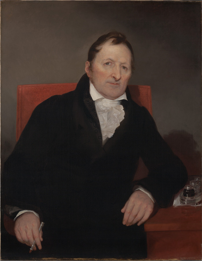 《伊莱·惠特尼》塞缪尔·莫尔斯(Samuel Morse)画作-Eli Whitney (1765-1825) B.A. 1792
