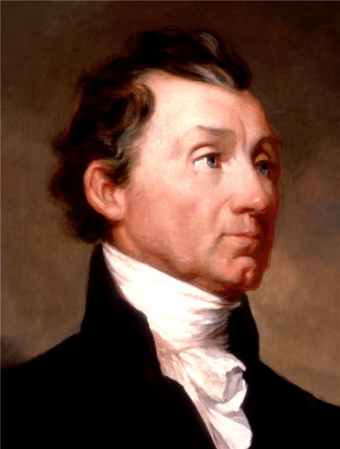 《塞缪尔·莫尔斯-詹姆斯·门罗》塞缪尔·莫尔斯(Samuel Morse)画作-Samuel F. B. Morse - James Monroe