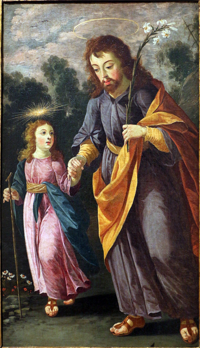 《圣约瑟夫与婴儿耶稣》约瑟法·德·奥比多斯（Josefa de Óbidos）的画作-Josefa d'ayala (detta di óbidos),