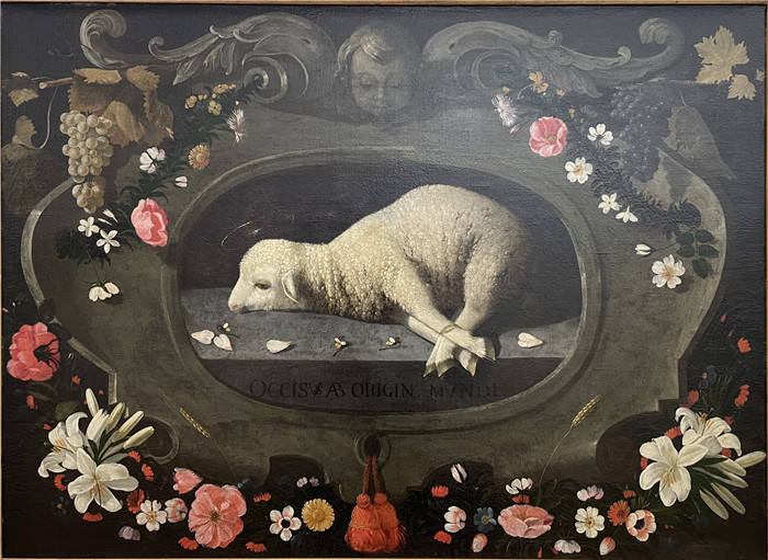 《帕斯卡羔羊》约瑟法·德·奥比多斯（Josefa de Óbidos）的画作-Cordeiro Pascal ou Agnus Dei, MNFMC