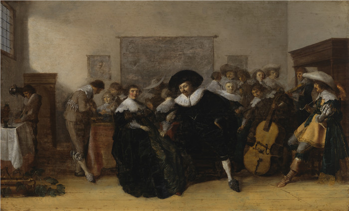 安东尼·帕拉梅德斯（Anthonie Palamedesz，荷兰画家）作品-音乐与创作A Musical Company - Soittoa ja seurustelua - Musik och sä