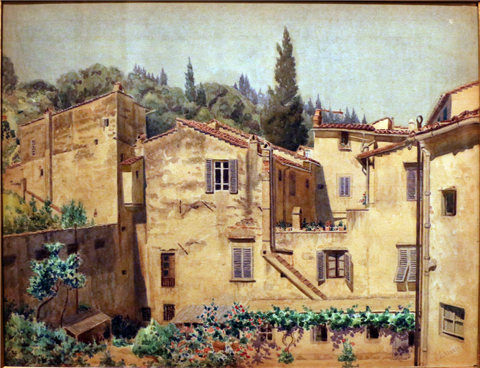 文森佐·卡比安卡 （Vincenzo Cabianca） 的画作-风景veduta di compiobbi