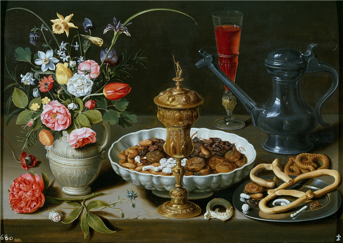 克拉拉·皮特斯（Clara Peeters）的画作-梅萨Mesa (Prado) 01