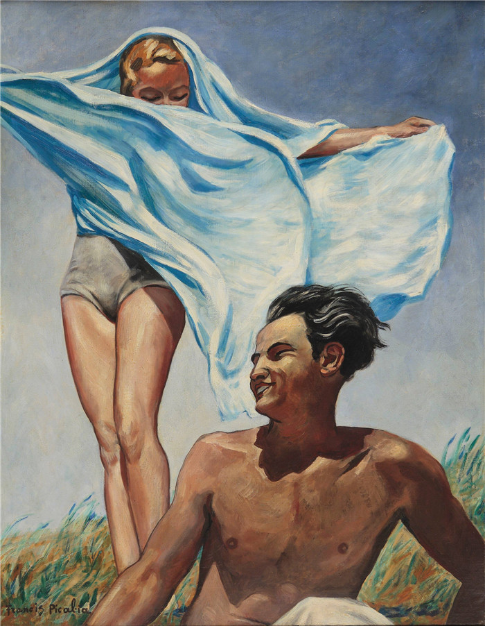 弗朗西斯·毕卡比亚（Francis Picabia）的画作-春天 1942-Printemps